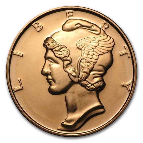 Unze copper round - 1,