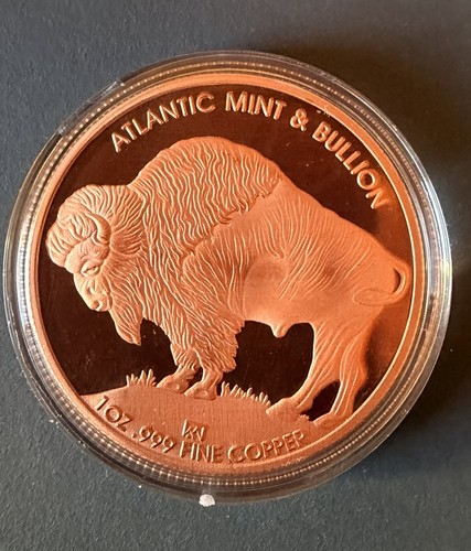 Kupfermedaille buffalo - 1, oz