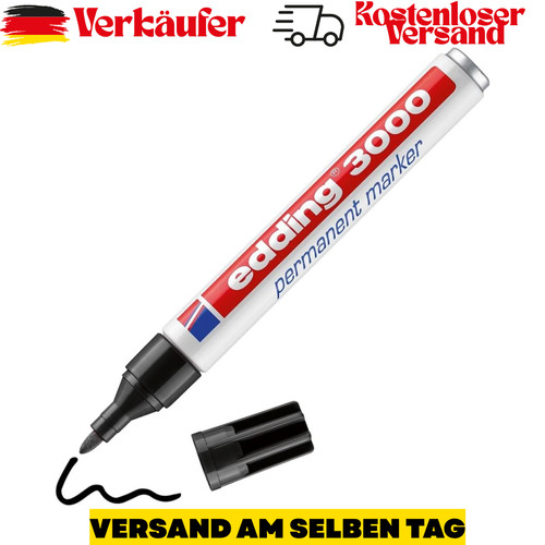 Edding 3000 permanent markers - permanent,
