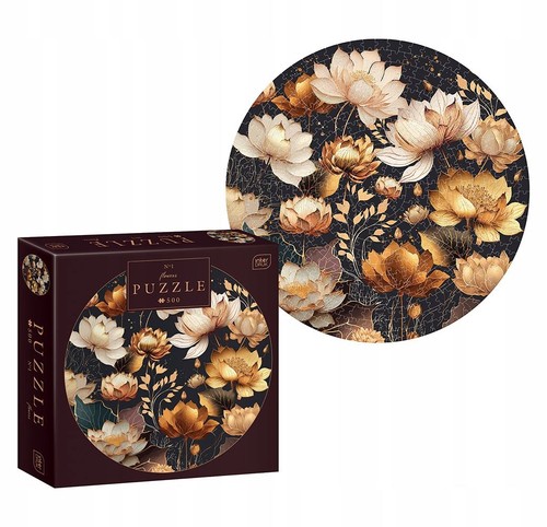 Runde blumen puzzle 500 - 1,