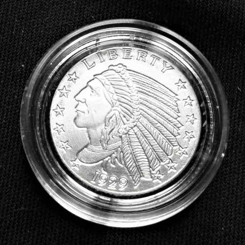 Incuse indian head silver - indian,