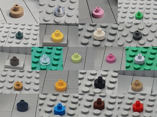 Lego rund platte round - 8x,